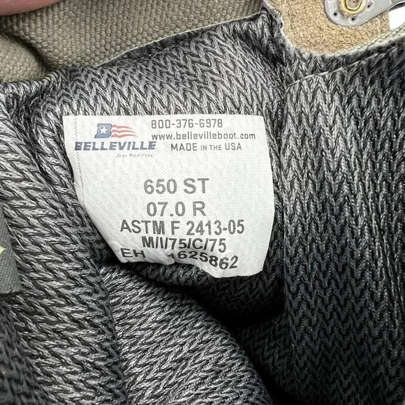 Without box! Belleville Men's 650 ST BELLEVILLE BOOTS USAF 675ST COLD WEATHER 60 - Picture 14 of 16